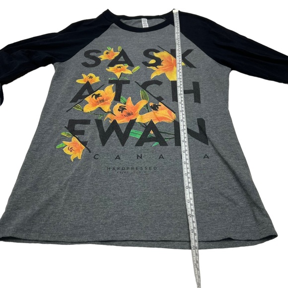 Hardpresssed Saskatchewan Women's T-Shirt 3/4 Sleeves Size S - Picture 5 of 8